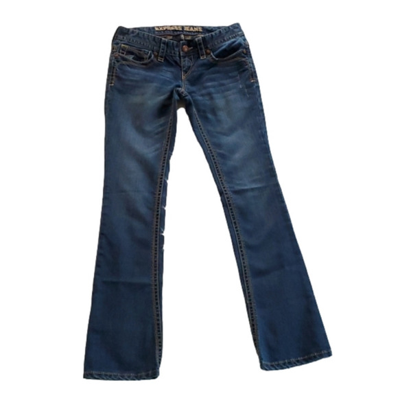 Express LOW Rise Bootcut Jeans - Picture 1 of 4